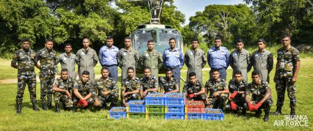 SLAF
COMPLETES 7TH AERIAL SEED BOMBING OPERATION