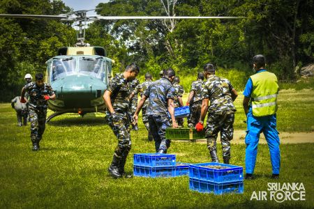 SLAF
COMPLETES 7TH AERIAL SEED BOMBING OPERATION