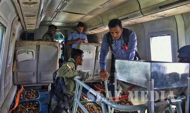 SLAF Conducts First Ever Areal Seed Bombing Operation