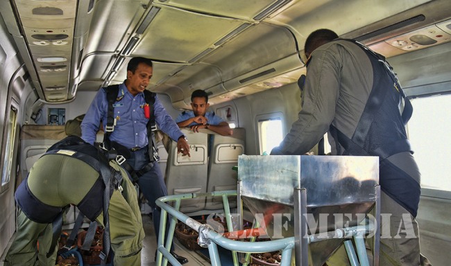 SLAF Conducts First Ever Areal Seed Bombing Operation