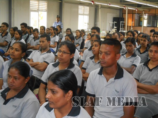 SLAF Seva Vanitha Unit Chairperson Visits SLAF Seva Vanitha Garment Factory
