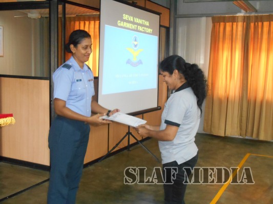 SLAF Seva Vanitha Unit Chairperson Visits SLAF Seva Vanitha Garment Factory