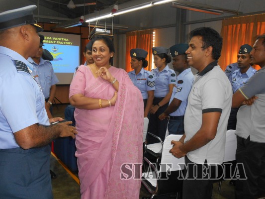 SLAF Seva Vanitha Unit Chairperson Visits SLAF Seva Vanitha Garment Factory