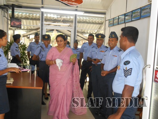SLAF Seva Vanitha Unit Chairperson Visits SLAF Seva Vanitha Garment Factory