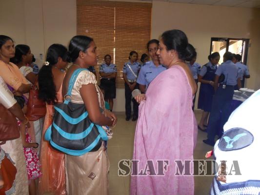 SLAF Seva Vanitha Unit Chairperson Visits SLAF Seva Vanitha Garment Factory