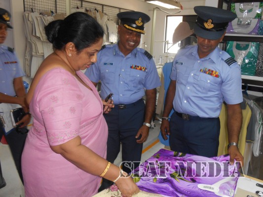 SLAF Seva Vanitha Unit Chairperson Visits SLAF Seva Vanitha Garment Factory