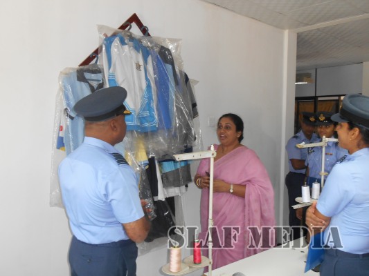SLAF Seva Vanitha Unit Chairperson Visits SLAF Seva Vanitha Garment Factory