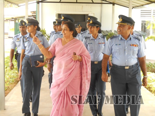 SLAF Seva Vanitha Unit Chairperson Visits SLAF Seva Vanitha Garment Factory