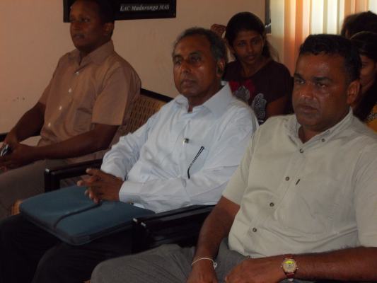 Lecture by Prof. Sarath Wijesuriya at Slaf Stn Katukurunda