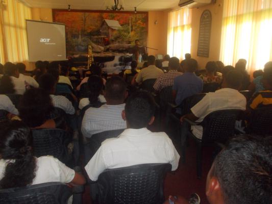 Lecture by Prof. Sarath Wijesuriya at Slaf Stn Katukurunda