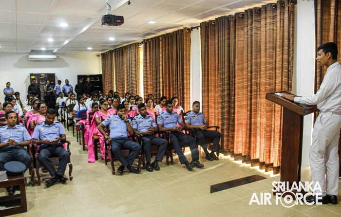 SLAF STATION SIGIRIYA CONDUCTS HOSPITALITY TRAINING PROGRAM FOR THAMBUTHTHEGAMA STUDENTS