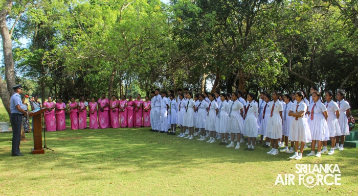 SLAF STATION SIGIRIYA CONDUCTS HOSPITALITY TRAINING PROGRAM FOR THAMBUTHTHEGAMA STUDENTS