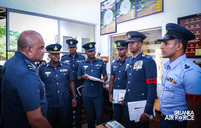 ANNUAL COMMANDER’S INSPECTION AT SLAF STATION SIGIRIYA