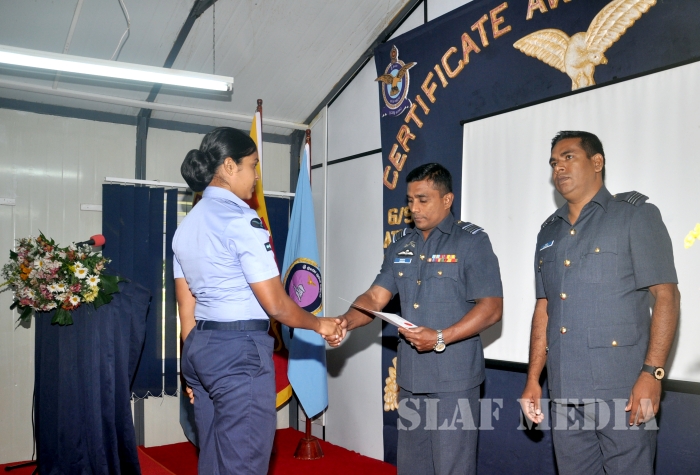 The
Certificate Awarding Ceremony of Catering Assistant (02/2015) and Ground
Stewards Advanced Courses