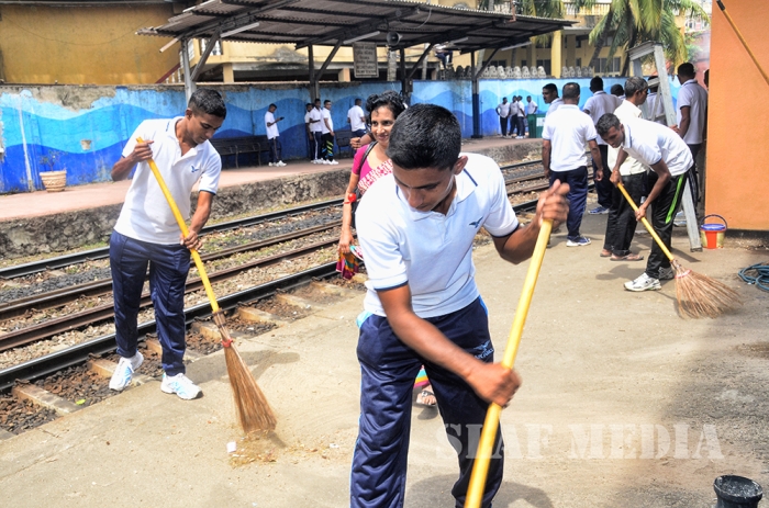 SLAF “Shramadhana” to Renovate Secretariat Railway Station