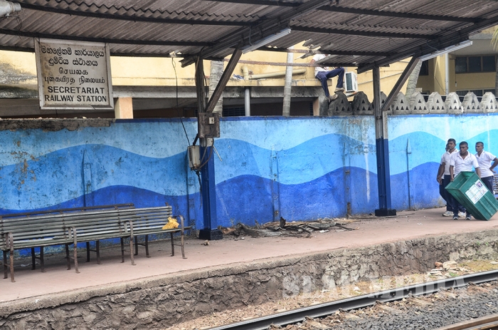 SLAF “Shramadhana” to Renovate Secretariat Railway Station