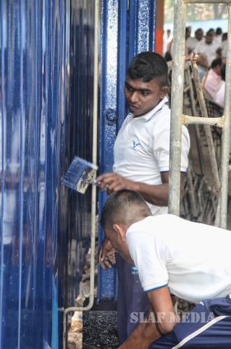 SLAF “Shramadhana” to Renovate Secretariat Railway Station