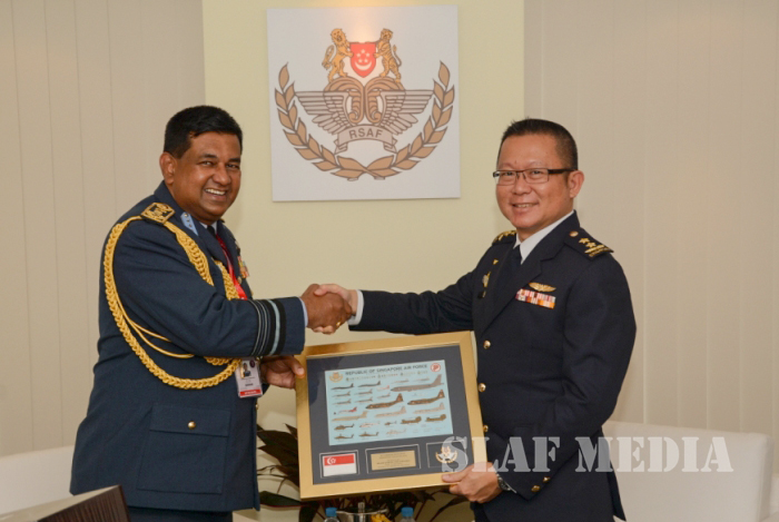 Singapore Air Force Chief Calls on Commander of the Sri Lanka Air Force