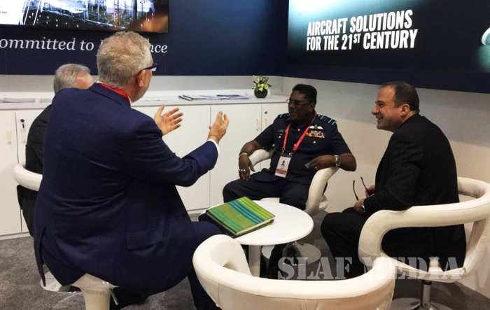 Bell Helicopter Textron Presents Award for 50 years of Bell Helicopter Operations in the SLAF