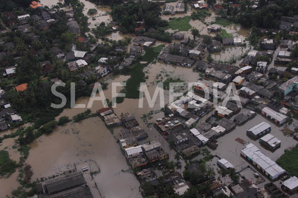SLAF Conducted Helicopter Recce To Assess Flood Damage and Assistance