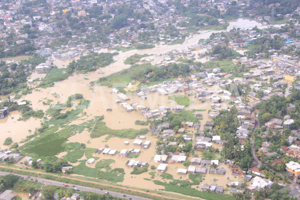 SLAF Conducted Helicopter Recce To Assess Flood Damage and Assistance