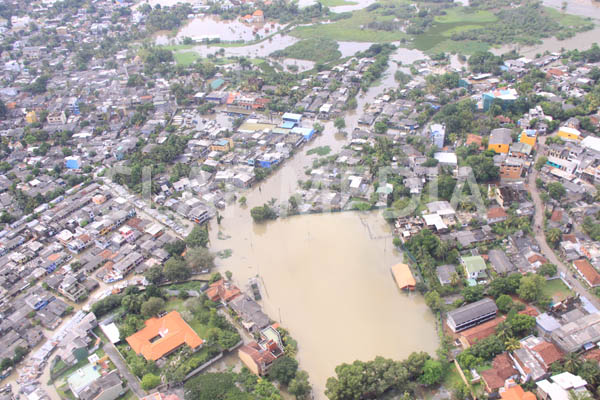 SLAF Conducted Helicopter Recce To Assess Flood Damage and Assistance