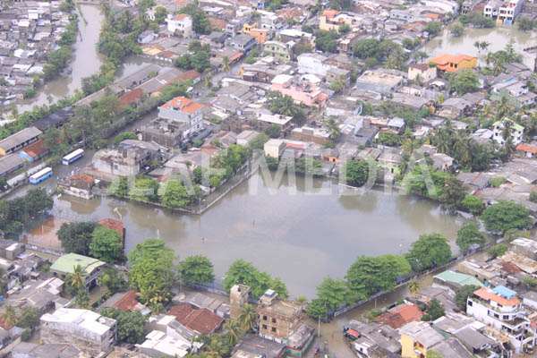 SLAF Conducted Helicopter Recce To Assess Flood Damage and Assistance