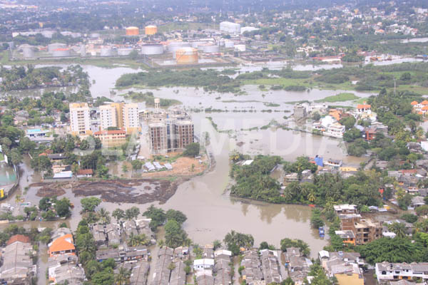 SLAF Conducted Helicopter Recce To Assess Flood Damage and Assistance