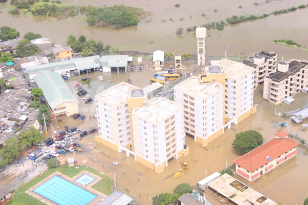 SLAF Conducted Helicopter Recce To Assess Flood Damage and Assistance