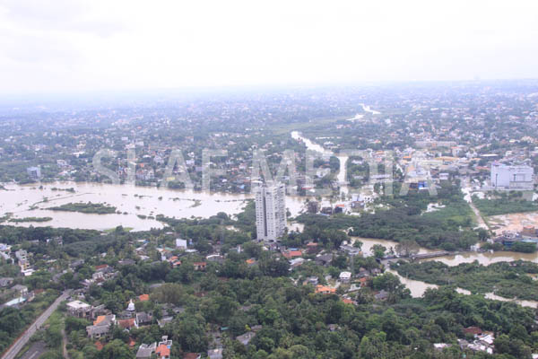 SLAF Conducted Helicopter Recce To Assess Flood Damage and Assistance