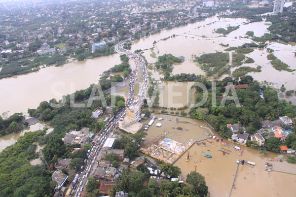 SLAF Conducted Helicopter Recce To Assess Flood Damage and Assistance