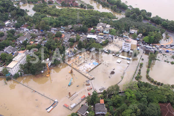 SLAF Conducted Helicopter Recce To Assess Flood Damage and Assistance