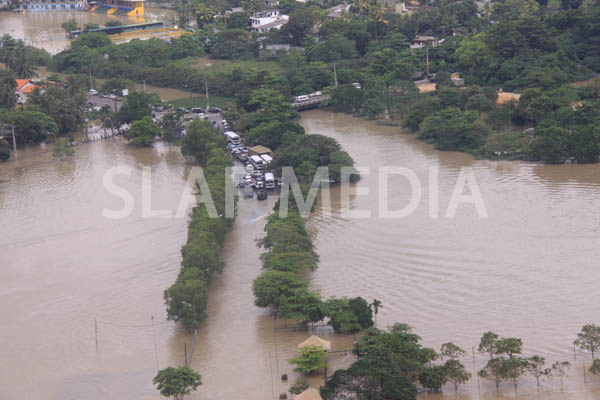 SLAF Conducted Helicopter Recce To Assess Flood Damage and Assistance