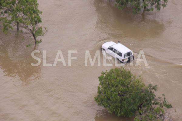 SLAF Conducted Helicopter Recce To Assess Flood Damage and Assistance