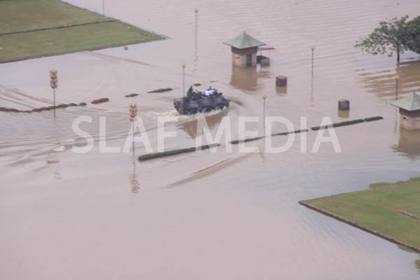 SLAF Conducted Helicopter Recce To Assess Flood Damage and Assistance