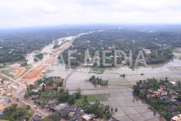 SLAF Conducted Helicopter Recce To Assess Flood Damage and Assistance