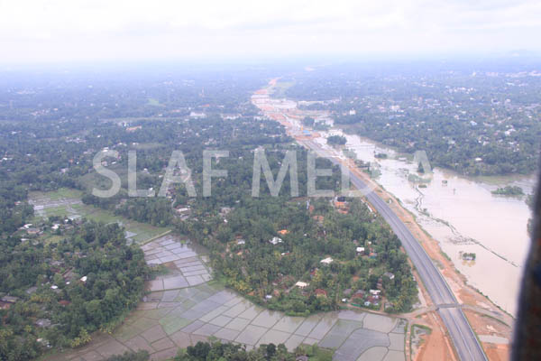 SLAF Conducted Helicopter Recce To Assess Flood Damage and Assistance