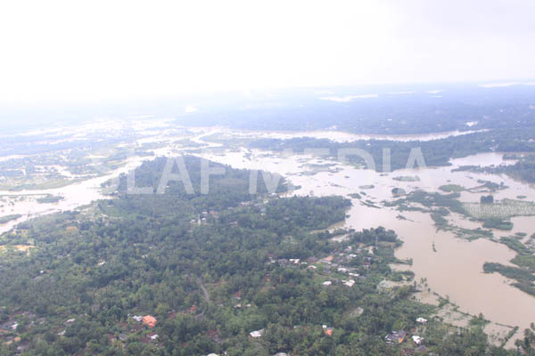 SLAF Conducted Helicopter Recce To Assess Flood Damage and Assistance