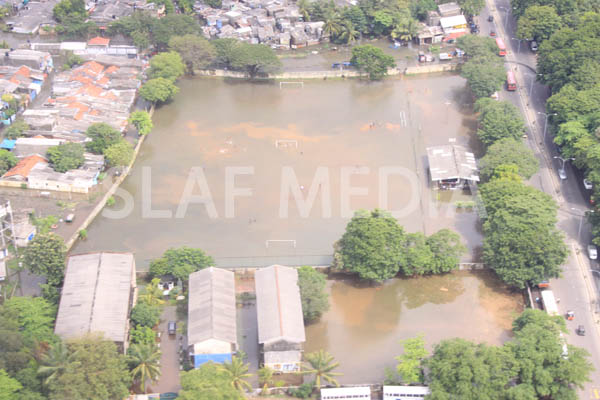 SLAF Conducted Helicopter Recce To Assess Flood Damage and Assistance