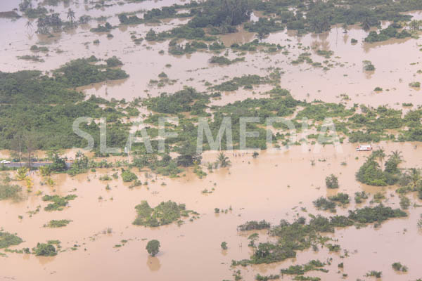 SLAF Conducted Helicopter Recce To Assess Flood Damage and Assistance