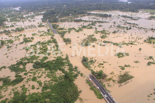 SLAF Conducted Helicopter Recce To Assess Flood Damage and Assistance