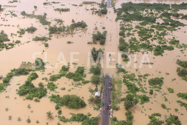 SLAF Conducted Helicopter Recce To Assess Flood Damage and Assistance