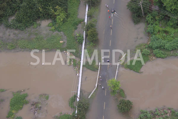 SLAF Conducted Helicopter Recce To Assess Flood Damage and Assistance