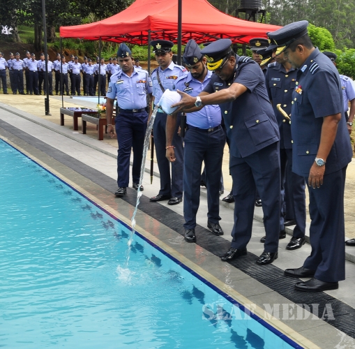 OPENING OF NEWLY CONSTRUCTED OFFICERS’ HOLIDAY HOME AND SWIMMING POOL AT SLAF CTS DIYATALAWA