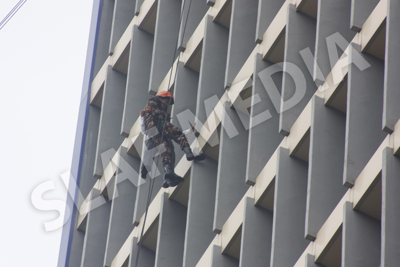SLAF FIRE FIGHTERS Carry Out Fire Evacuation drill SLAF FIRE FIGHTERS Carry Out Fire Evacuation drill