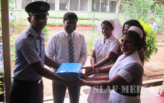 SVU of SLAF Koggala Visits Ward No 3 of Mulleriyawa Hospital