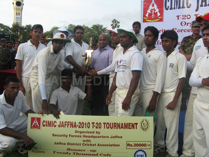SLAF Palaly Become Champs At T20 Cricket In Jaffna