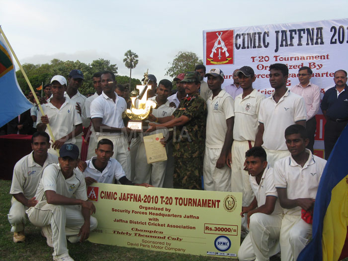 SLAF Palaly Become Champs At T20 Cricket In Jaffna