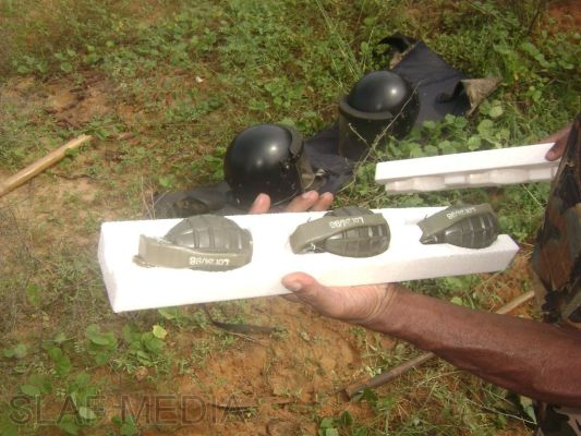 SLAF Recovers a Hidden Stock of Munitions and a Weapon