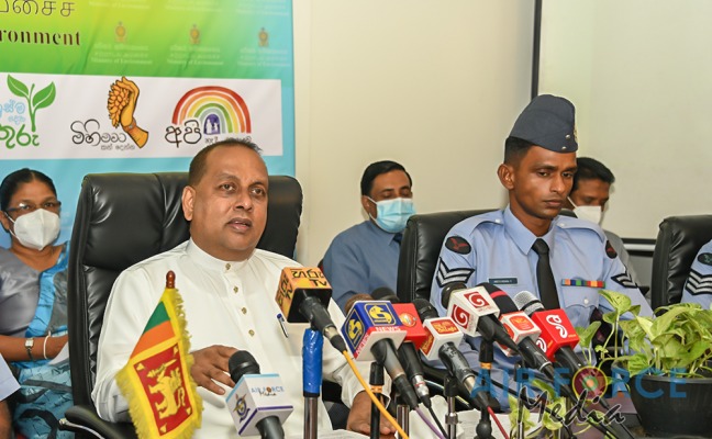 SLAF RECORD BREAKING SWIMMER HONOURED BY ENVIRONMENTAL MINISTER